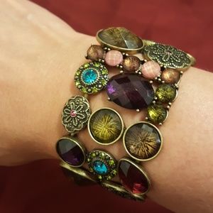 Vibrant Bejeweled Stretch Bangle